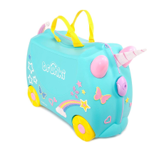 Trunki Unikornis Keményfedeles négykerekű bőrönd - Türkiz (TRU-0287)
