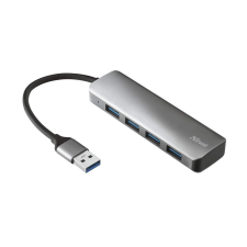 Trust Halyx Aluminium 4-Portos USB 3.2 Hub (23327) (tr23327) hub és switch