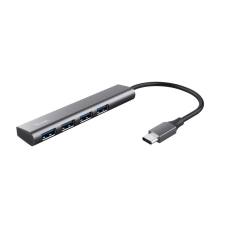 Trust Halyx USB-C csatlakozós, 4 Portos USB-A 3.2 Gen1 Hub szürke (24948) (trust24948) hub és switch