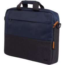 Trust Notebook Táska 16" - Lisboa (2 rekesz, vállpánt, kék; 40%-ban újrahasznosított) számítógéptáska
