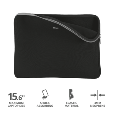 Trust Notebook tok 21248, Primo Soft Sleeve for 15.6" laptops - black (21248) számítógéptáska