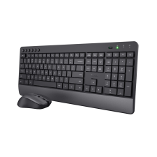 Trust Trezo billentyűzet Egér mellékelve Vezeték nélküli RF QWERTY Amerikai angol Fekete (24529) billentyűzet