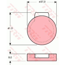 TRW Fékbetétkészlet, rögzítőfék TRW GDB272 fékbetét
