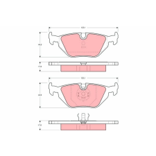 TRW fékbetétkészlet, tárcsafék TRW GDB1189 autóalkatrész
