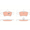 TRW fékbetétkészlet, tárcsafék TRW GDB1546