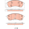 TRW fékbetétkészlet, tárcsafék TRW GDB2550