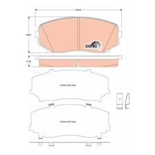 TRW fékbetétkészlet, tárcsafék TRW GDB3471 autóalkatrész