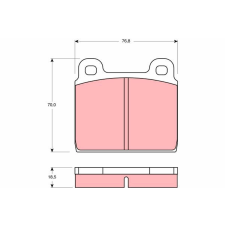 TRW fékbetétkészlet, tárcsafék TRW GDB407 autóalkatrész