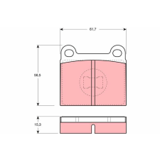 TRW fékbetétkészlet, tárcsafék TRW GDB648 autóalkatrész