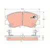 TRW fékbetétkészlet, tárcsafék TRW GDB729