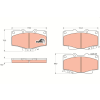 TRW fékbetétkészlet, tárcsafék TRW GDB797