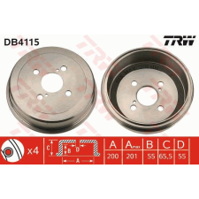 TRW Fékdob TRW DB4115 fékdob