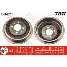TRW Fékdob TRW DB4218 fékdob