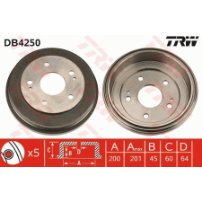 TRW Fékdob TRW DB4250 fékdob
