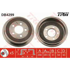 TRW Fékdob TRW DB4299 fékdob
