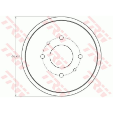 TRW Fékdob TRW DB4443 fékdob