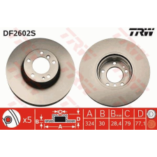 TRW Féktárcsa TRW DF2602S féktárcsa