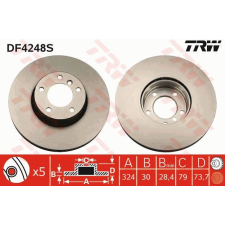 TRW Féktárcsa TRW DF4248S féktárcsa
