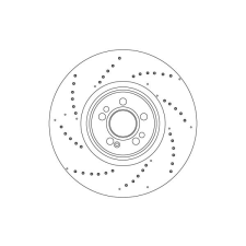 TRW féktárcsa TRW DF4598S autóalkatrész