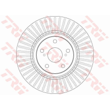 TRW Féktárcsa TRW DF6268 féktárcsa