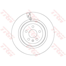 TRW féktárcsa TRW DF6702S féktárcsa