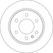 TRW féktárcsa TRW DF6723S autóalkatrész