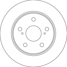 TRW féktárcsa TRW DF6773 autóalkatrész