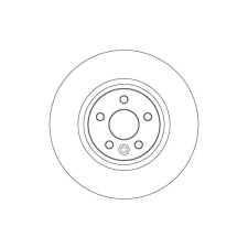 TRW féktárcsa TRW DF6848S autóalkatrész