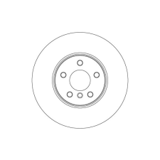 TRW féktárcsa TRW DF6899S autóalkatrész