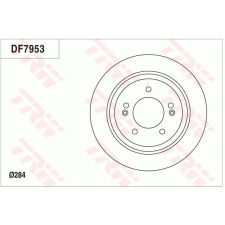 TRW Féktárcsa TRW DF7953 féktárcsa