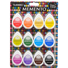 Tsukineko Tintapárna készlet - Gum Drops - Memento Dew Drop Ink Pad (12 db) bélyegző