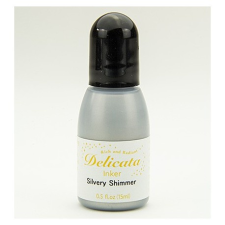 Tsukineko Tintapárna utántöltő , Delicata / Silvery Shimmer Inker - Ezüst (1 db) bélyegző