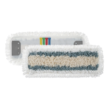 TTS Cleaning S.R.L. Mop mikroszálas+pamut - 40X13cm, csiptetős takarító és háztartási eszköz