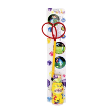 Tuban szappanoldat készlet 250ml több lufi tartozék piros 19cm buborékfújó