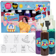 Tuban Tuban kreatív készlet Tubi Jelly Lama 6 színű 3D zselé figurák #4982 kreatív és készségfejlesztő