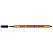  Tűfilc, 0,4 mm, VICTORIA OFFICE,"Slim", fekete filctoll, marker