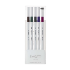  Tűfilc UNI EMOTT 5db-os készlet 0,4mm (sötétbarna, khaki, szürke, lila, ametiszt) toll