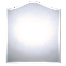 Tükör íves világítás nélkül 60 cm x 45 cm fürdőszoba kiegészítő