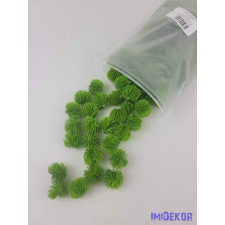 Tűlevelű dekor gombóc 3cm - Zöld dekorációs kellék
