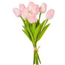  Tulipán köteg 9v. gumi M34cm 12db/# dekorációs kellék