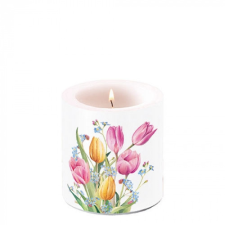 Tulips Bouquet átvilágítós gyertya 8x7,5cm gyertya