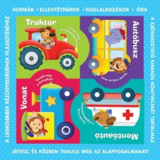 Tündér Könyvkiadó; Studium Plusz Kiadó Puzzle-könyvek: Közlekedési eszközök - Formák, ellentétpárok, foglalkozások, óra puzzle, kirakós