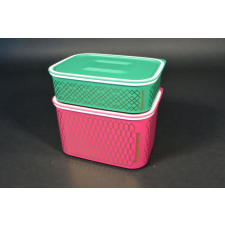 Tupperware Mindennapi Szögletes 1.3l és 500 ml ételtároló ételszállító doboz szett konyhai eszköz