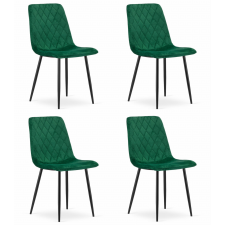  TURIN szék - sötétzöld bársony x 4 bútor