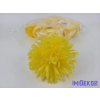  Tűszirmú krizantém selyemvirág fej D15cm - Sárga