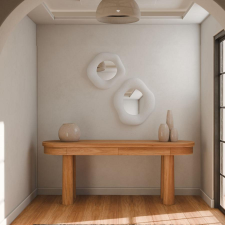 TUTI AG Dekoratív tükör Szett (2 db)Wabi Sabi Lune - Fehér bútor