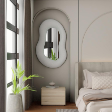 TUTI AG Dekoratív tükör - Wabi Sabi Wabi - Fehér bútor