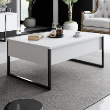 TUTI AG Dohányzóasztal Luxe - White, Black bútor