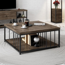 TUTI AG Dohányzóasztal Zenn - Walnut, Black bútor