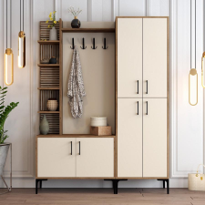 TUTI AG Előszobafal Viyana DA - Diós, Krém bútor